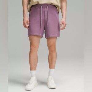 Lululemon Men’s Steady State Drawstring Sweat Fleece Purple Short 5" Size Large